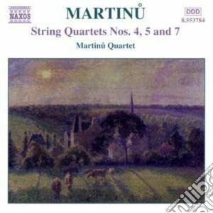 Bohuslav Martinu - Quartetti Per Archi (integrale) Vol.3 cd musicale di Bohuslav Martinu