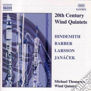 20th Century Wind Quintets: Hindemith, Barber, Larsson, Janacek / Various cd musicale di Samuel Barber