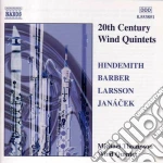 20th Century Wind Quintets: Hindemith, Barber, Larsson, Janacek / Various cd