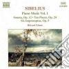 Jean Sibelius - Piano Music Vol.1 cd