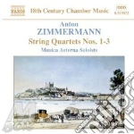 Anton Zimmermann- Quartetti Per Archi Nn.1, 2 E 3 Op.3 cd