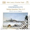 Anton Zimmermann- Quartetti Per Archi Nn.1, 2 E 3 Op.3 cd