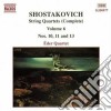 Dmitri Shostakovich - Quartetti X Archi Vol.6 (integrale) : Quartetti N.10 Op.118, N.11 Op.122, N.13 Op cd