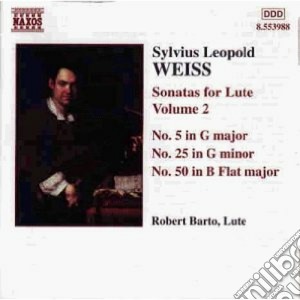 Sylvius Leopold Weiss - Sonate Per Liuto (integrale) Vol.2: Sonate Nn.5 , 25 50 cd musicale di Weiss silvius leopol
