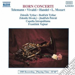 Horn Concerti: Telemann, Vivaldi, Handel, L.Mozart cd musicale di Frantisek Vajnar