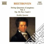 Ludwig Van Beethoven - Quartetti X Archi (integrale) Vol.2: Quartetti Op.18 N.3, N.4 cd