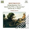 Ludwig Van Beethoven - Quartetti X Archi (integrale) Vol.5: Quartetto N.2 Op.59 razumovsky, Op.74 ar cd