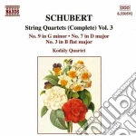Franz Schubert - Quartetti X Archi (integrale) Vol.3: Quartetto N.3 D 36, N.7 D 94, N.9 D 173 cd