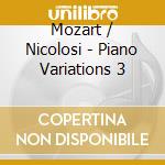 Mozart / Nicolosi - Piano Variations 3 cd