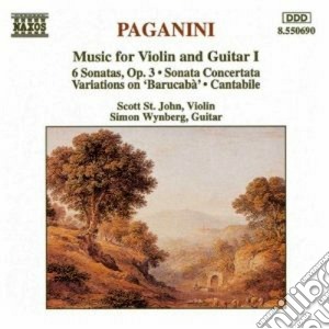 Niccolo' Paganini - Composizioni X Vl E Chit Vol.1: Sonataconcertata In La Mag, 6 Sonate Op.3, Var cd musicale di Niccolo' Paganini