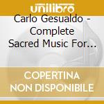 Carlo Gesualdo - Complete Sacred Music For 5 Voices cd musicale di Gesualdo / Summerly / Oxford Camerata