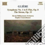Reinhold Gliere - Sinfonia N.1 Op.8, Le Sirene Op.33 cd