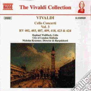 Antonio Vivaldi - Concerti X Vlc (integrale) Vol.3: Concerto Rv 402, 403, 407, 409, 418, 423, 424 cd musicale di Antonio Vivaldi