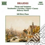 Johannes Brahms - Tema E Variazioni In Re Min, Sarabanda E 2 Gavotte, Sarabanda La Magg, In La Min cd
