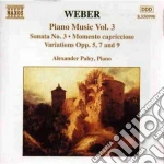 Carl Maria Von Weber - Opere X Pf (integrale) Vol.3: Sonata N.3 Op.49, 8 Variazioni Op.5, 7 Variazioni cd