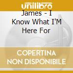 James - I Know What I'M Here For cd