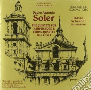 Antonio Soler - Quintetti Per Clavicembalo E Archi Nn.1, 2 E 3 cd musicale di Antonio Soler