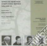 African Heritage Symphonic Series, Vol.3: Coleridge-Taylor Perkinson, David Baker, William Banfield, Michael Abels cd