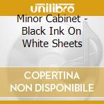 Minor Cabinet - Black Ink On White Sheets