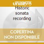 Historic sonata recording cd