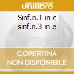 Sinf.n.1 in c sinf.n.3 in e cd musicale di Beethoven