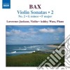 Arnold Bax - Sonate Per Violino N.2, Sonata In Sol Minore, In Fa Maggiore, Legend, Ballad cd