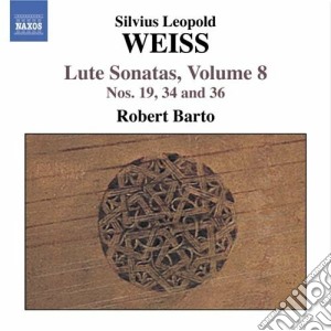 Sylvius Leopold Weiss - Sonate Per Liuto (integrale) Vol.8: Sonate Nn.19, 34, 36 cd musicale di Weiss silvius leopol