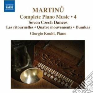 Bohuslav Martinu - Opere Per Pianoforte (integrale) Vol.4 cd musicale di Bohuslav Martinu