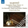 Bohuslav Martinu - Opere Per Pianoforte (integrale) Vol.4 cd