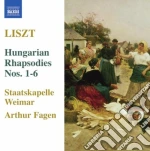 Franz Liszt - Hungarian Rhapsodies Nos.1-6 cd
