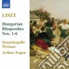 Franz Liszt - Hungarian Rhapsodies Nos.1-6 cd