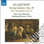 Alexander Glazunov - Quintetto Op.39, Novellette Op.15 cd
