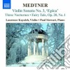 Nikolai Medtner - Opere Per Violino E Pianoforte (Integrale) Vol.1 cd