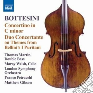 Giovanni Bottesini - Concertino Per Contrabbasso In Do Minore, Duo Concertante Sui Temi Dei Puritani cd musicale di Giovanni Bottesini