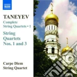 Sergei Taneyev - Quartetto Per Archi (integrale) , Vol.1: N.1 Op.4, N.3 Op.7 cd