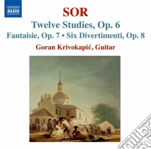 Fernando Sor - 12 Studi Op.6, Fantasia N.2, Op.7, 6 Divertimenti Op.8 cd musicale di Fernando Sor