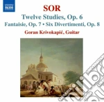 Fernando Sor - 12 Studi Op.6, Fantasia N.2, Op.7, 6 Divertimenti Op.8 cd