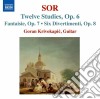 Fernando Sor - 12 Studi Op.6, Fantasia N.2, Op.7, 6 Divertimenti Op.8 cd