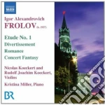 Frolov Igor - Opere Per Violino E Pianoforte cd