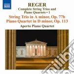 Max Reger - Complete String Trios And Piano Quartets cd
