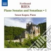 Ferdinand Ries - Sonate E Sonatine Per Pianoforte (integrale) , Vol.1 cd