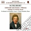 Franz Schubert - Lied Edition, Vol.29 - Settings Of Various Poets cd