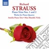 Richard Strauss - Trii Con Pianoforte, Brani Per Quartetto Con Pianoforte cd