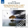 Erwin Schulhoff - Quartetti Per Archi, 5 Pezzi Per Quartetto cd