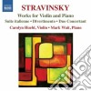 Igor Stravinsky - Opere Per Violino E Pianoforte cd