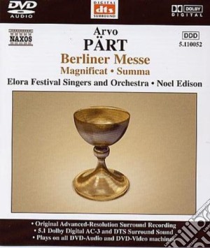 (Dvd-Audio) Arvo Part - Berliner Messe cd musicale di Arvo PÃ„rt