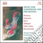 Theodore Kerkezos: Music For Saxophone And Orchestra cd