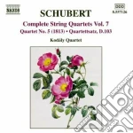 Franz Schubert - Quartetti Per Archi (integrale) , Vol.7 cd