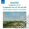 Joseph Haydn - Symphony No.62, N.107, N.108 , La Vera Costanza, Lo Speziale (overtures) cd