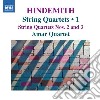 Paul Hindemith - Quartetti Per Archi (integrale), Vol.1 cd